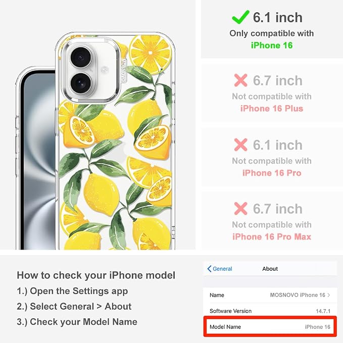 MOSNOVO Case for iPhone 16 - Image 2