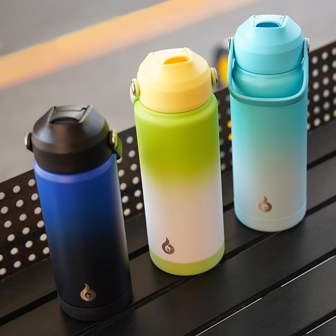 BJPKPK Water Bottle with Straw Lid, 24oz Vacuum Insulated Water Bottles - Image 7