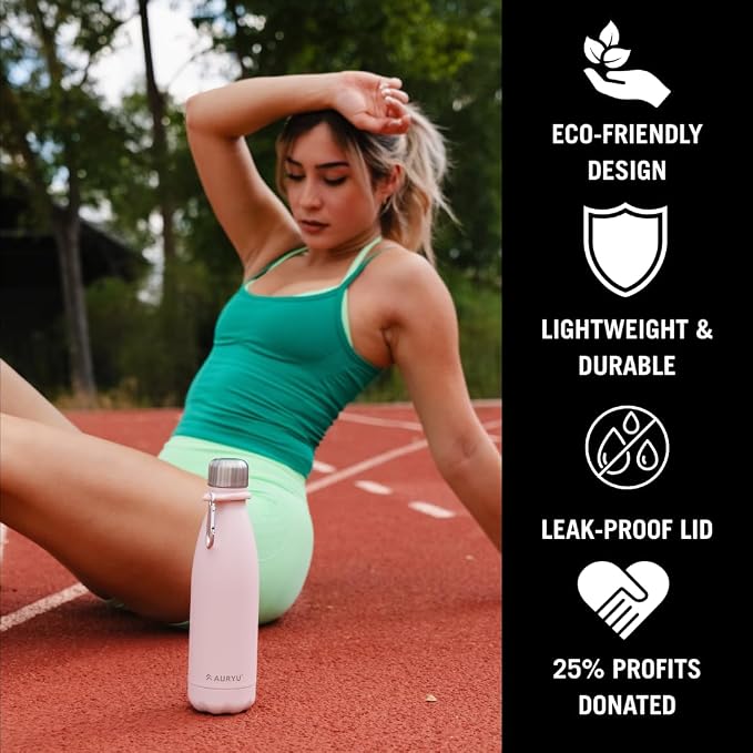 Triple-Walled Insulated Stainless Steel Water Bottle - Image 4