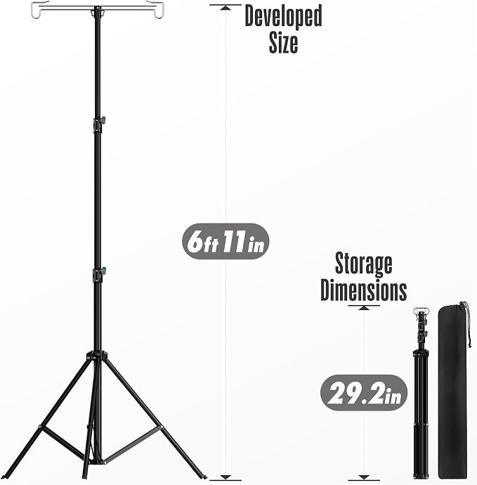 Telescopic Height Adjustable Camping Lantern Tripod Stand - Image 2