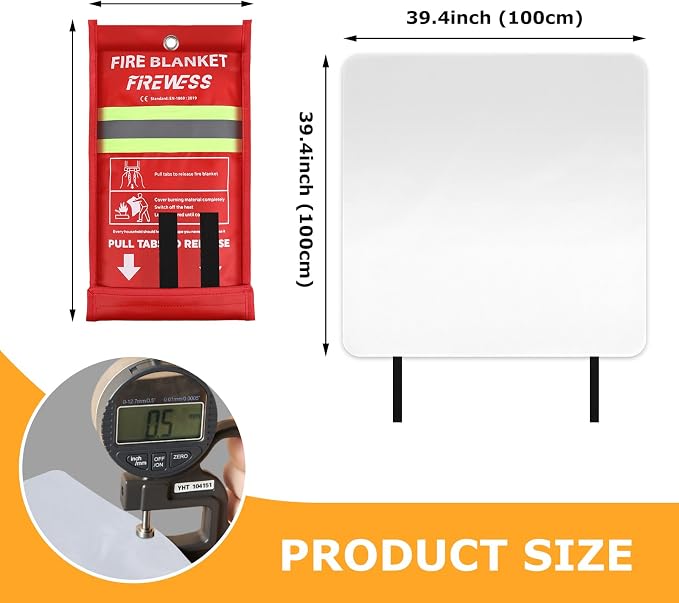 Emergency Fire Blanket, Flame Retardant Fire Blankets Emergency - Image 2