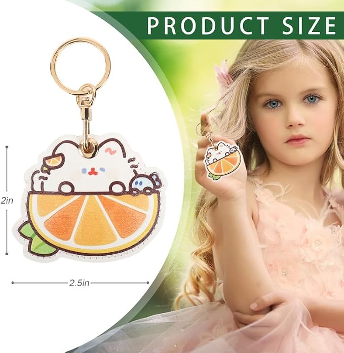 Leather Keychain Case Holder Compatible - Image 2