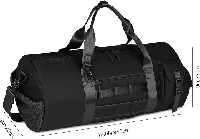 ArcEnCiel Medium Tactical Duffle Bag Men Gym Pack Molle Shoulder Bags Shoes - Image 2