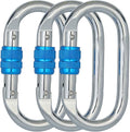 Heavy Duty Locking Climbing Carabiner Clip CE Rated 25 kN 5600 LB Rugged by BYANG