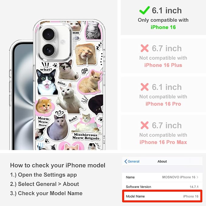 MOSNOVO Case for iPhone 16 - Image 2