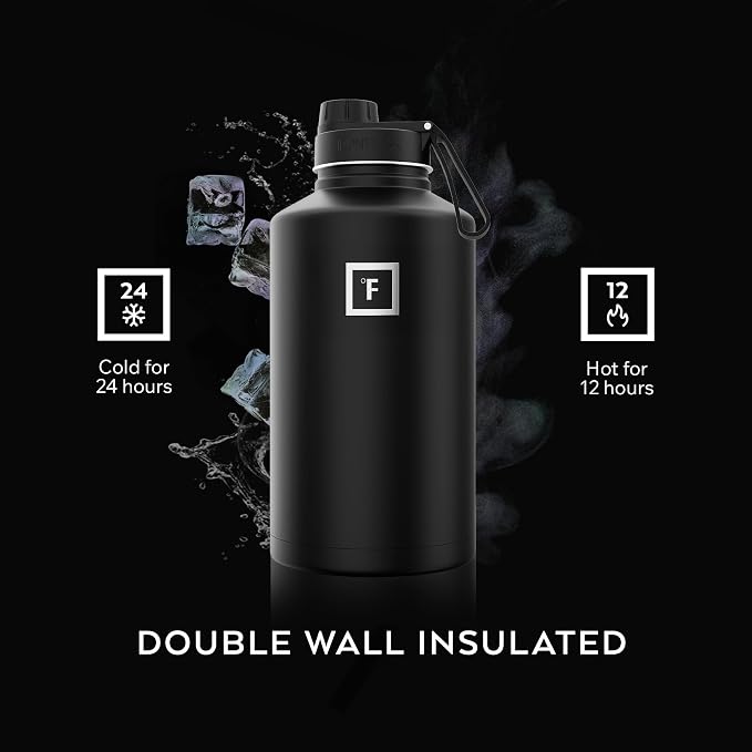 IRON °FLASK Camping & Hiking Hydration Flask - 64 oz Bubble Gum - Image 4
