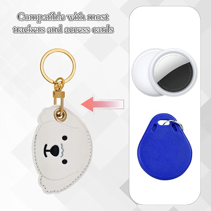 Leather Keychain Case Holder Compatible - Image 4