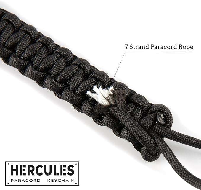 HERCULES Paracord Keychain Set – 2 Pack Lanyard Rope - Image 5