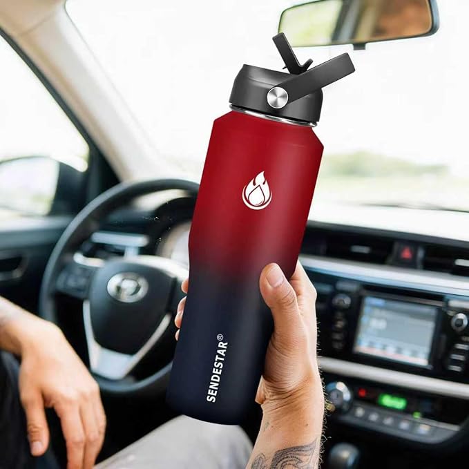 SENDESTAR 32oz Water Bottle Wide Mouth Stainless Steel Vacuum Insulated Double - Image 3
