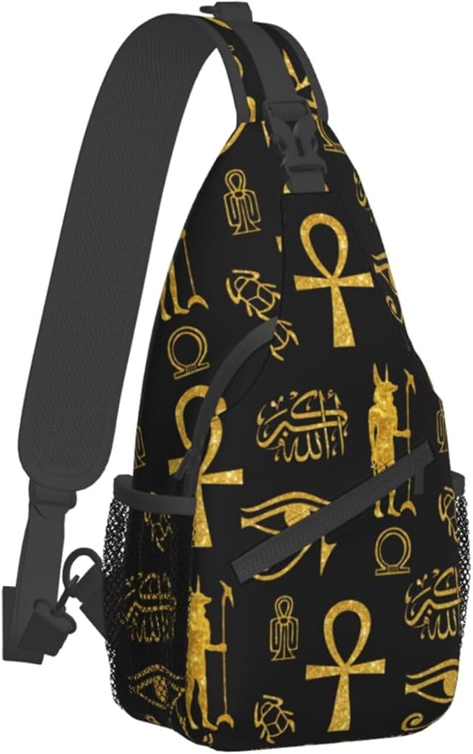 Sling Backpack For Men Hiking Daypack Crossbody Shoulder Bag Travel Chest Pack by Wizfuyq
