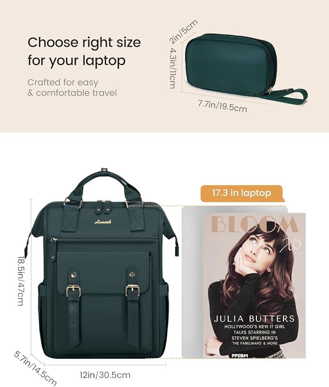 LOVEVOOK Laptop Backpack for Women Work Travel Backpack Purse, Nurse Bags - Image 7