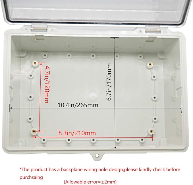 Zulkit Junction Box ABS Plastic Dustproof Waterproof IP65 Electrical Boxes - Image 5