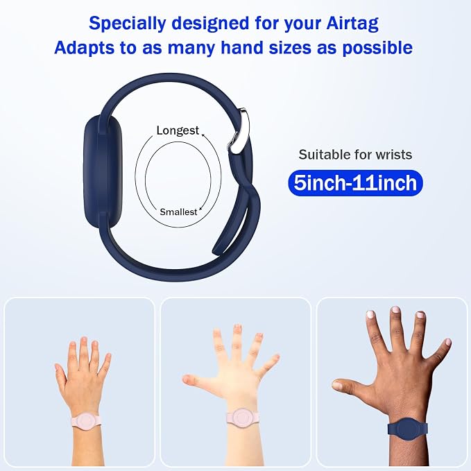 R-fun Waterproof for Air Tag Bracelets Compatible - Image 5