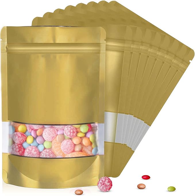 6.3"x9.5" 120pcs Mylar Bags for Food Storage, Smell Proof Bag by ODDIER