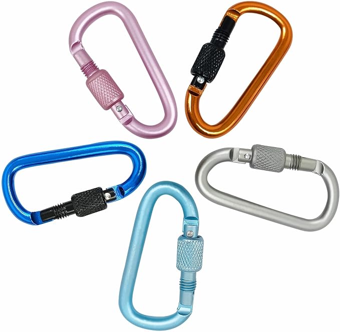 YUCHIYA 8 Pack D-Shape Carabiner Clasp - Image 8