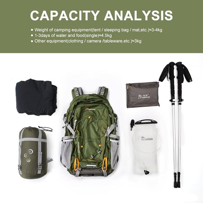 MOUNTAINTOP 25L/40L Hiking Backpack, Lightweight Travel Backpack - Image 8