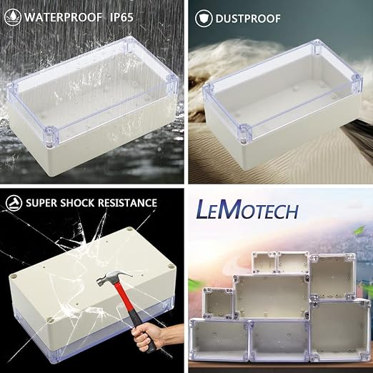 LeMotech ABS Plastic Junction Box Dustproof Waterproof IP65 Electrical - Image 7