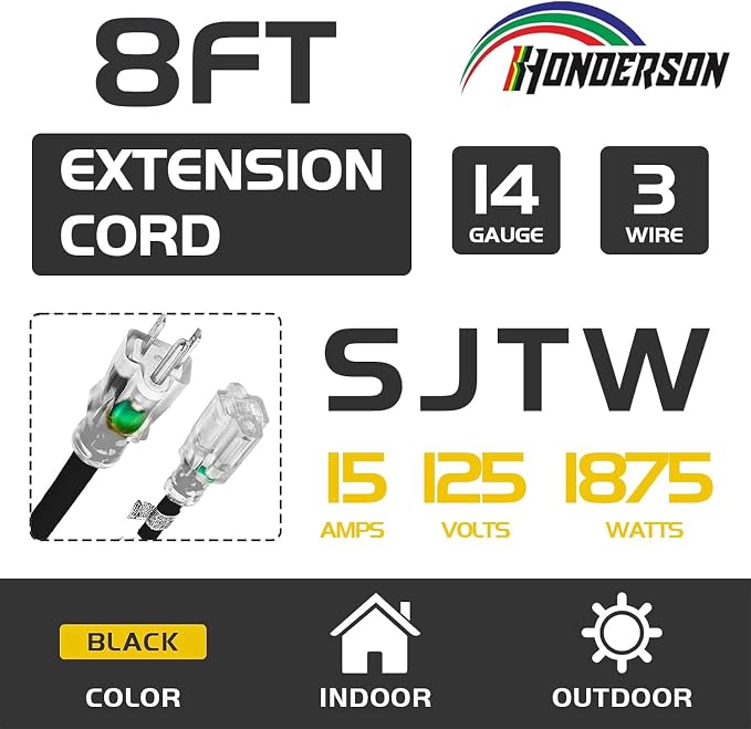 Indoor Outdoor Extension Cord Weatherproof - Image 2