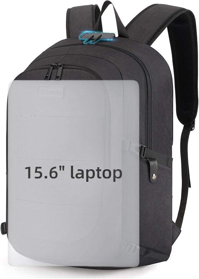 Tzowla Travel Laptop Backpack Water Resistant Anti-Theft Bag - Image 10