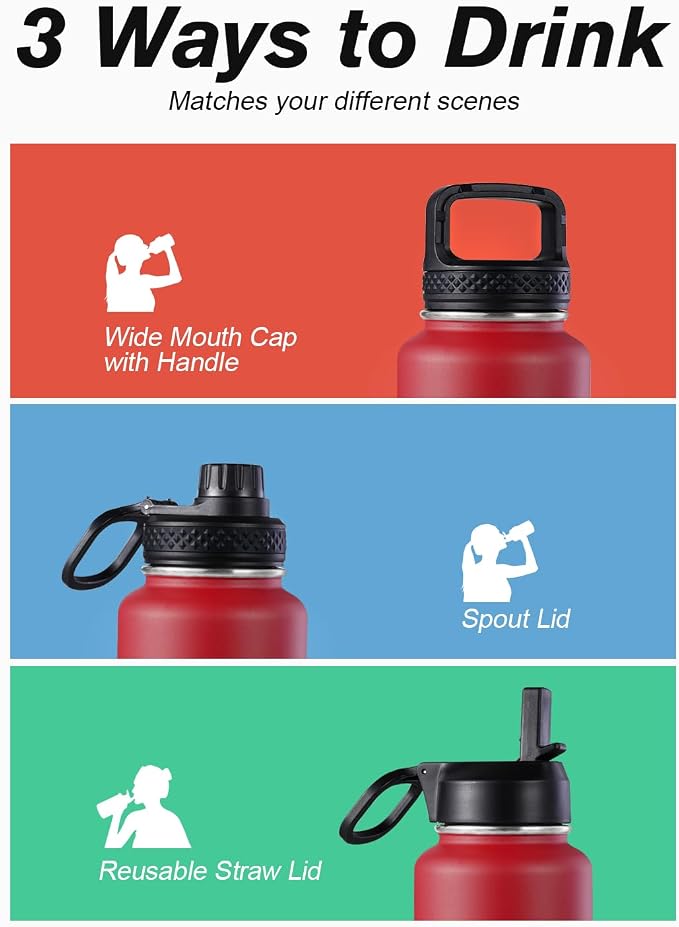 Coolflask Water Bottle 40 oz Insulated - Image 5