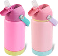 Kerilyn 12oz Kids Water Bottle 2 Pack, Stainless Steel Insulated Water Bottle by Kerilyn