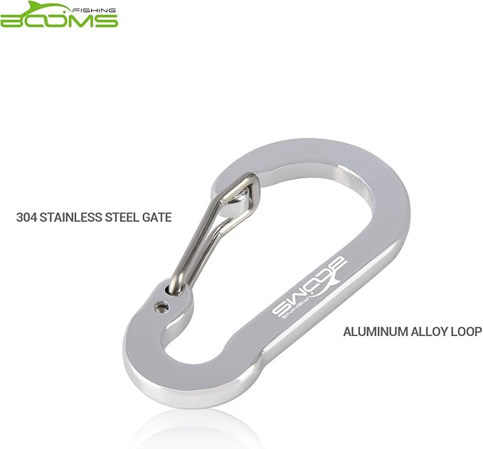 Booms Fishing CC1 Multi-Use Carabiner Clip, 6 Pack Small Caribeener Clips - Image 4