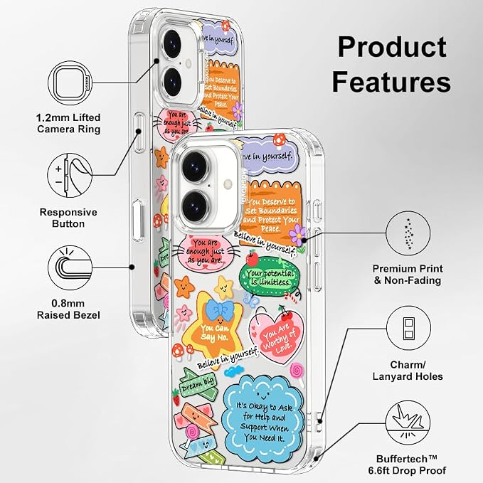 MOSNOVO for iPhone 17 Case, Shockproof Military-Grade Protection 6.6ft Drop - Image 7