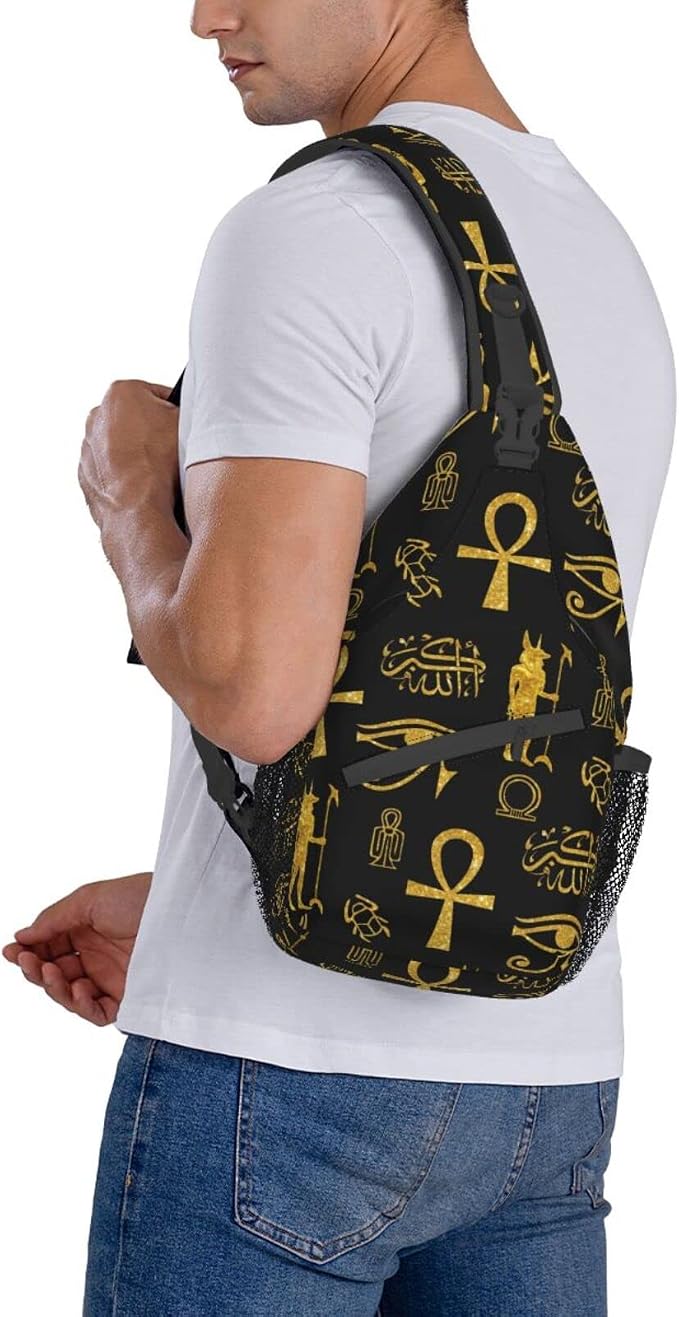 Sling Backpack For Men Hiking Daypack Crossbody Shoulder Bag Travel Chest Pack - Image 4