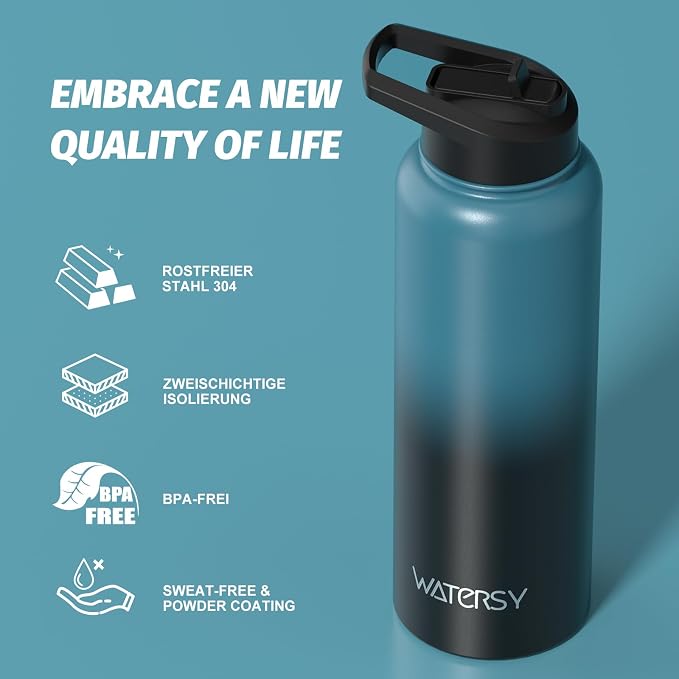 40oz Insulated Water Bottle, BPA Free&Leak Proof, Stainless Steel Water Flask - Image 8