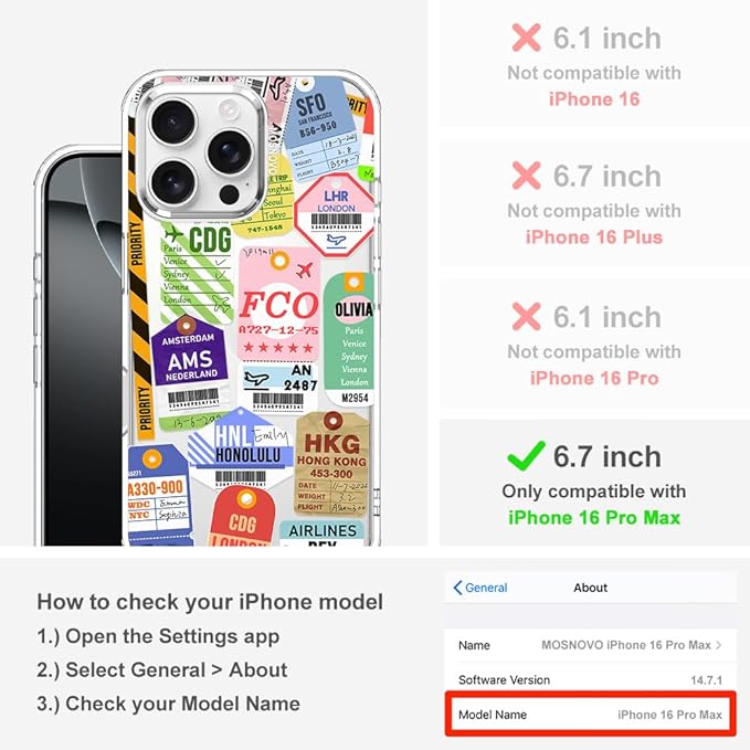 MOSNOVO Case for iPhone 16 Pro Max - Image 2