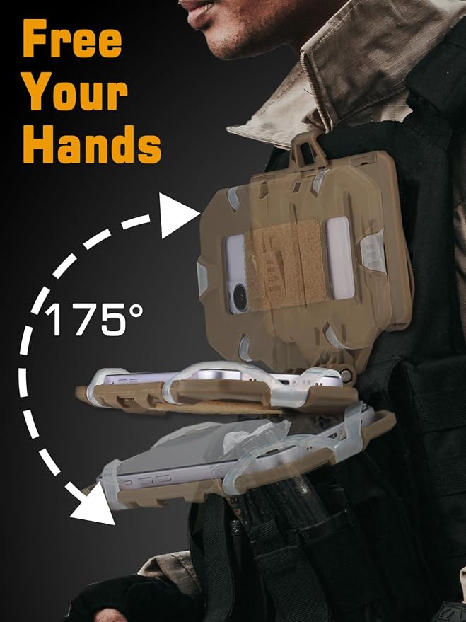 Tactical Gear Plate Carrier Vest Accessories Phone Chest Mount Holder - Image 4