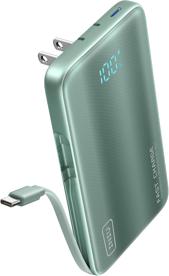 INIU 3-in-1 Portable Charger, 45W 10000mAh Fast Charging Power Bank, Built-in by INIU