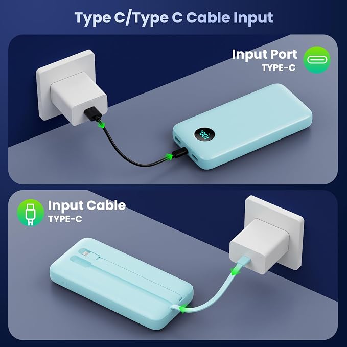 Portable Charger 40, 800mAh Power Bank, 25W PD QC 4.0 Fast Charging Portable - Image 6