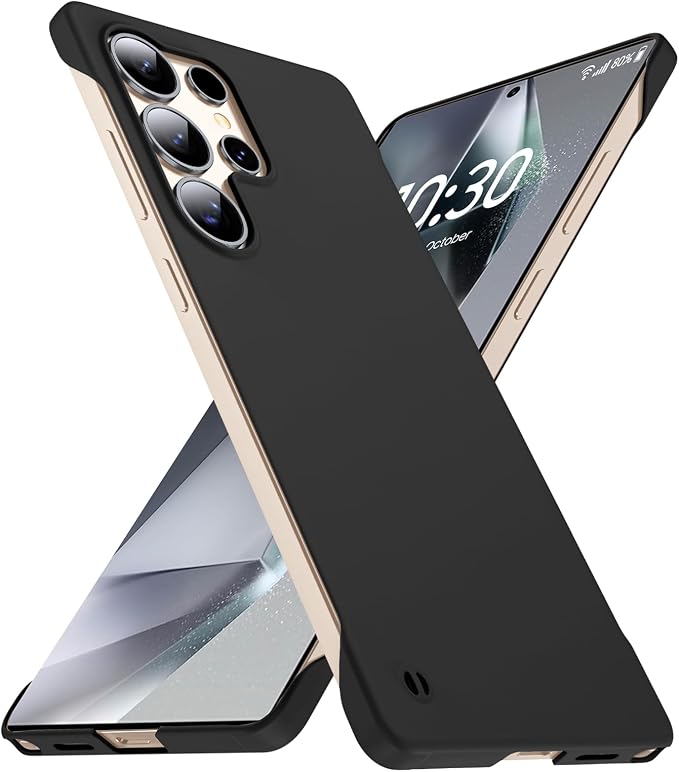 GRECAZO Slim Borderless for Samsung Galaxy S25 Ultra Phone Case 6.9" Ultra-Thin by GRECAZO