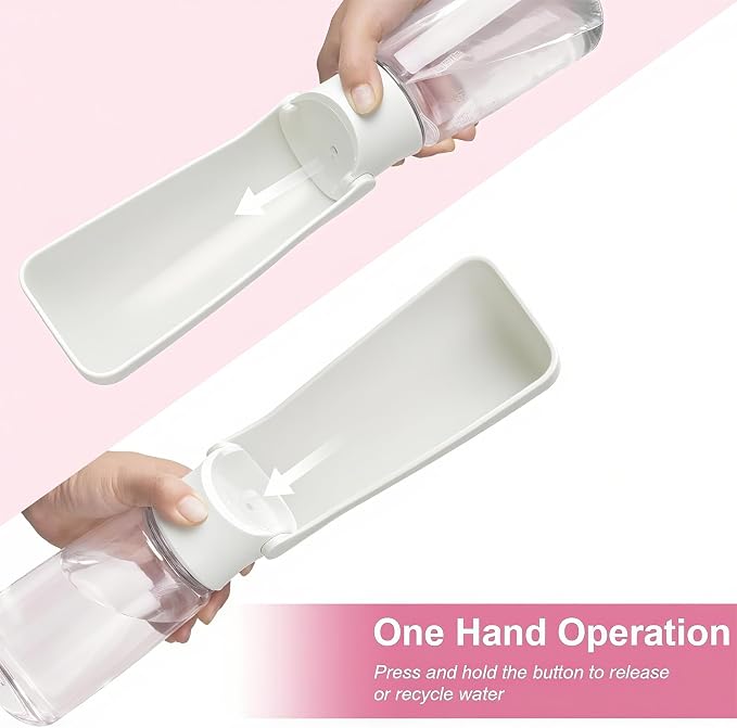 Portable Dog Water Bottle, Foldable Dog Water Bottle Leak Proof Dispenser - Image 3