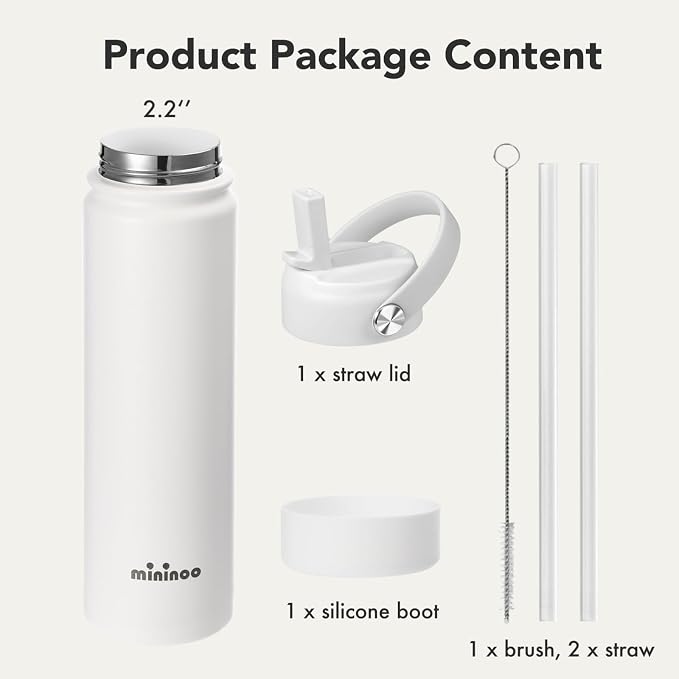 Mininoo Insulated Stainless Steel Water Bottle - Image 3