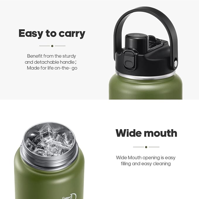 64oz Half Gallon Insulated Water Bottle - Image 6