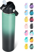Fijinhom 24oz Insulated Stainless Steel Water Bottle, Wide Mouth Double Wall by Fijinhom