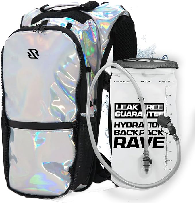 RAVERUNNER® Anti-Theft Hydration Backpack | Festival Approved Rave Backpack by RAVERUNNER
