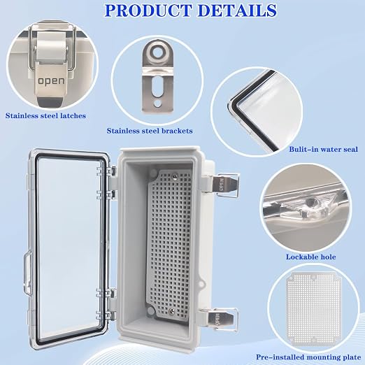 Outdoor Waterproof Electrical Box Junction Box Weatherproof IP67 ABS Plastic - Image 3