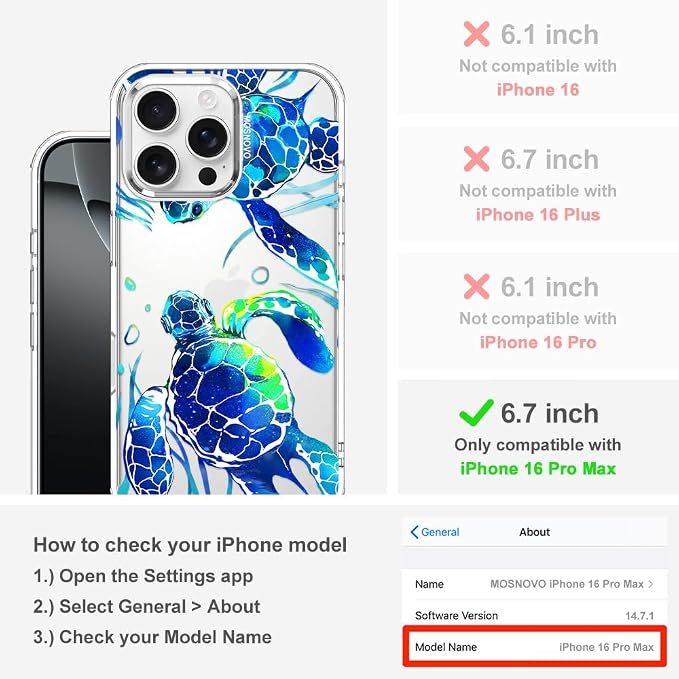 MOSNOVO Case for iPhone 16 Pro Max - Image 2