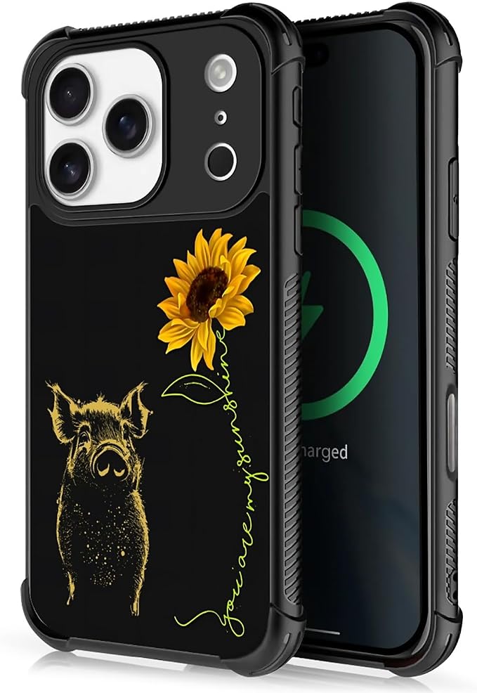 for iPhone 17 Pro Case, for MagSafe Graphic Design for Girl Boy Soft Silicone by FKBRCL4U