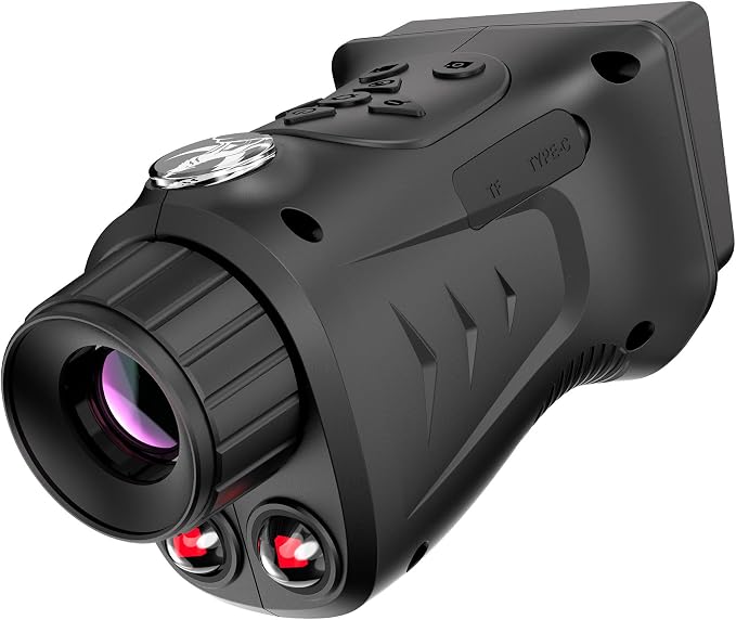 Sheawasy Night Vision Monocular, 2.8" Large Screen, 850nm Dual IR, 8GB Memory by Sheawasy