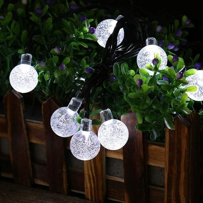 Toodour Solar String Lights Outdoor, 36ft 60 LED Globe String Light - Image 2