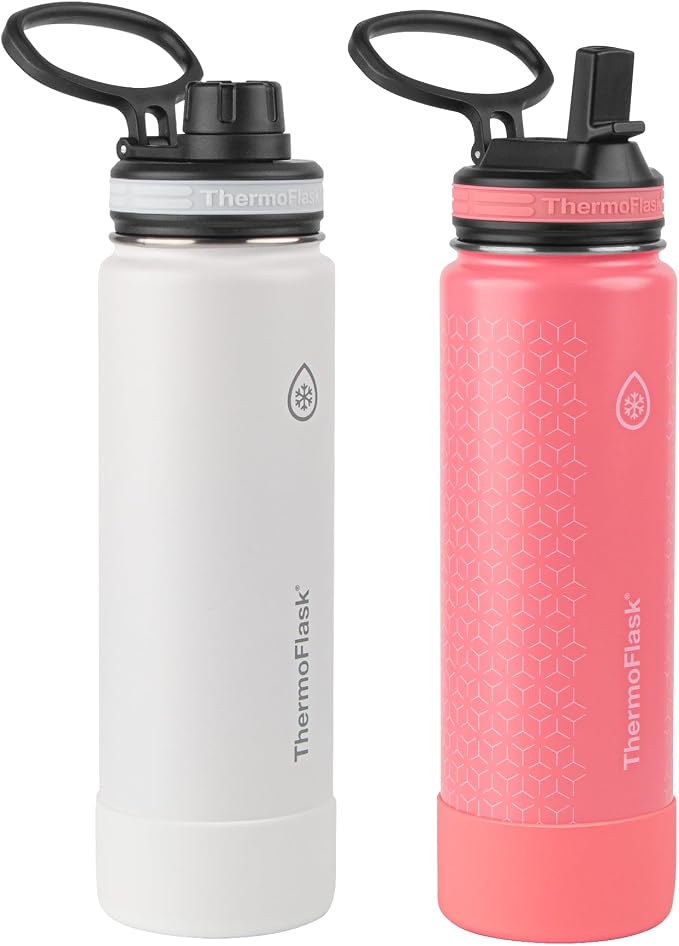 ThermoFlask Stainless Steel Water Bottles 2-Pack by ThermoFlask