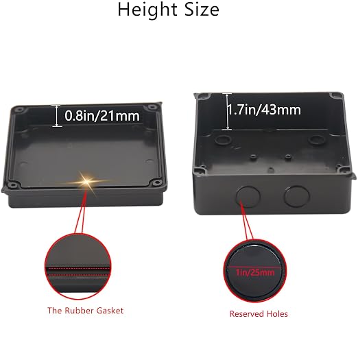 Project Box IP65 Waterproof Dustproof Junction Boxes ABS Plastic DIY Electronic - Image 4
