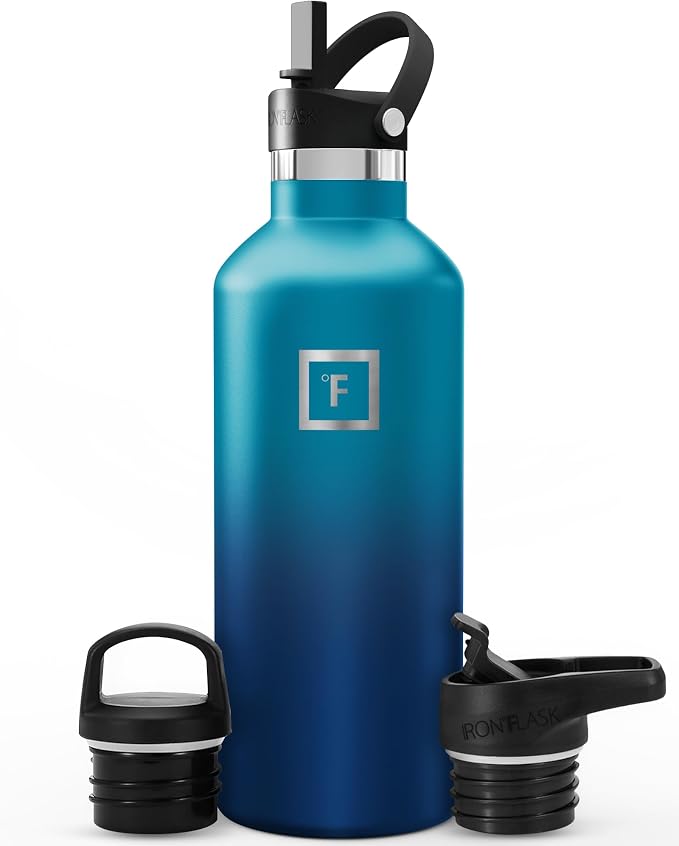 IRON °FLASK Camping & Hiking Hydration Flask - 32 oz Dark Night by IronFlask