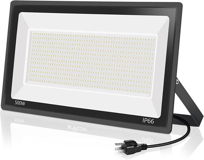 YANYCN 500W LED Flood Light Outdoor, 2750W Equivalent Super Bright FloodLight by YANYCN