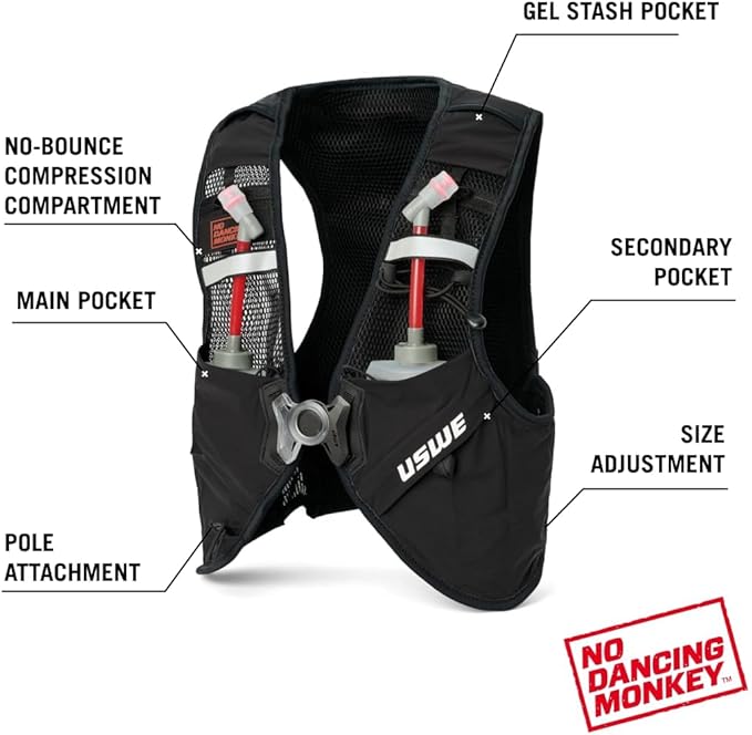 USWE Pace - Running Vest Hydration Pack - Image 2