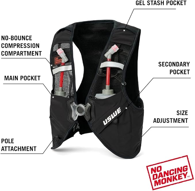 USWE Pace - Running Vest Hydration Pack - Image 4